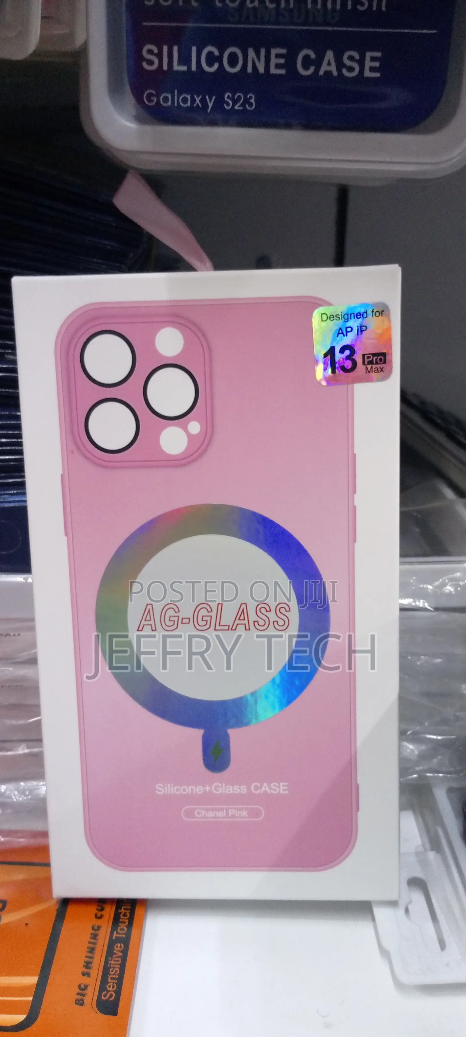 AG Frosted Glass Silicone Case for iPhone 13 Pro Max