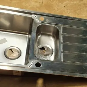 Uk-apollonia Stainless Steel 1.5 Bowl Sink Drainer.