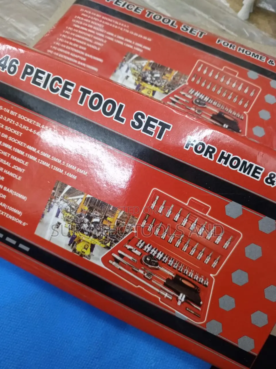 Wrench Hand Tool Kit Set 46pc