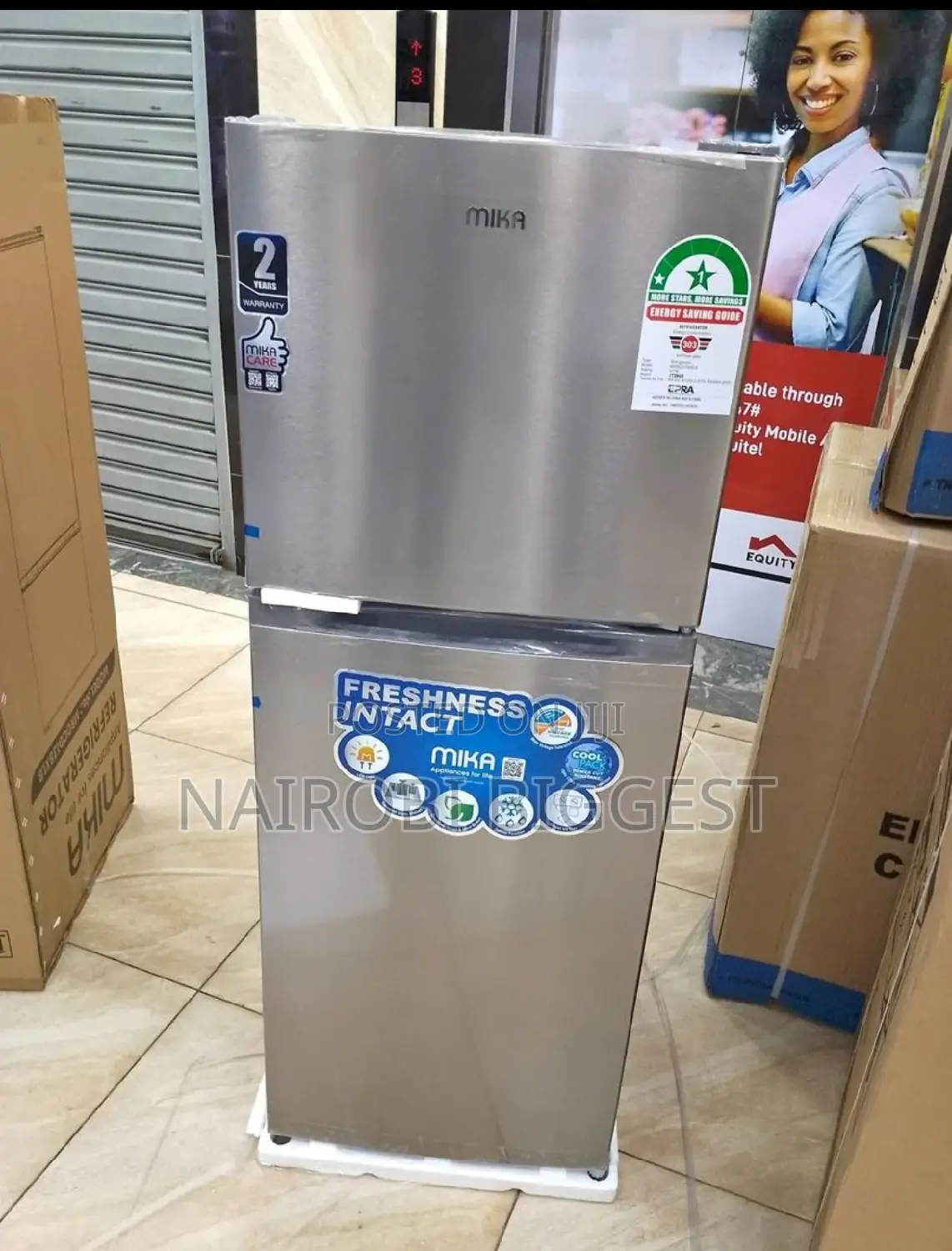 Inox Mika 138 Liters Double Door Fridge