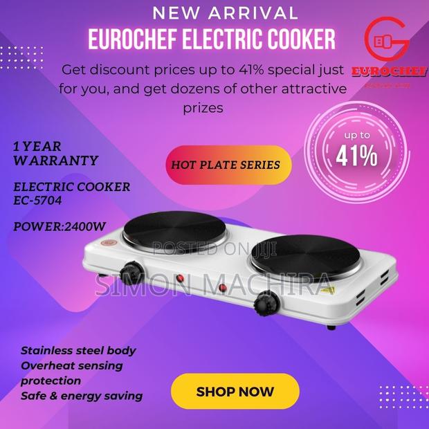 Eurochef Double Plate Electric Cooker - main view