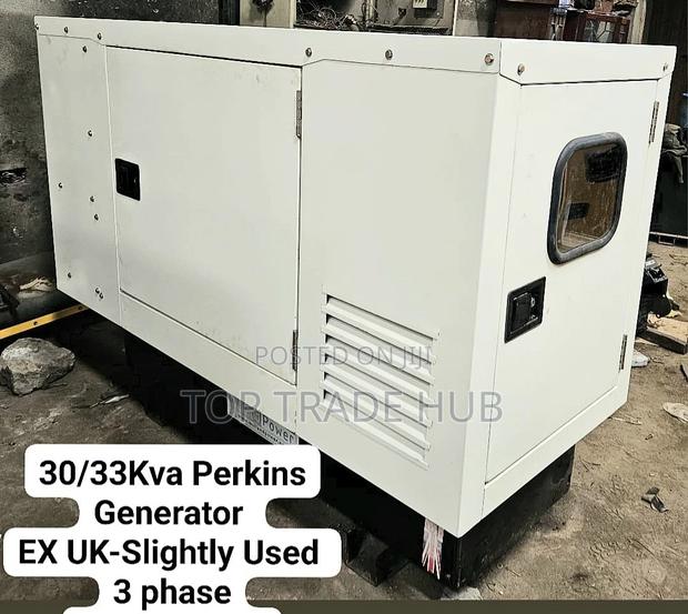 Refurbished Perkins Super Silent Diesel Generator 33kva - main view