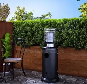 Short Gas Patio Heater – 1.35m Tall - Black
