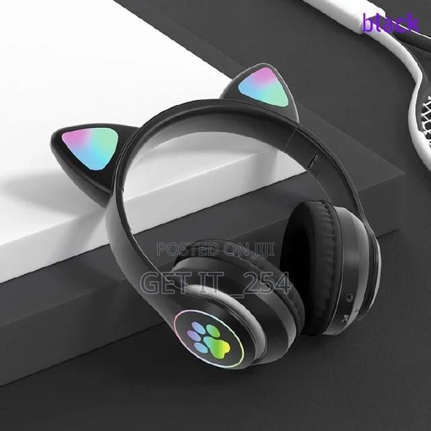 *Cute Cat Ear Fashion LED*Flashing Bluetooth Wireless VI