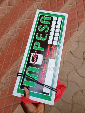 Modern New MPESA Sign With LED Lights