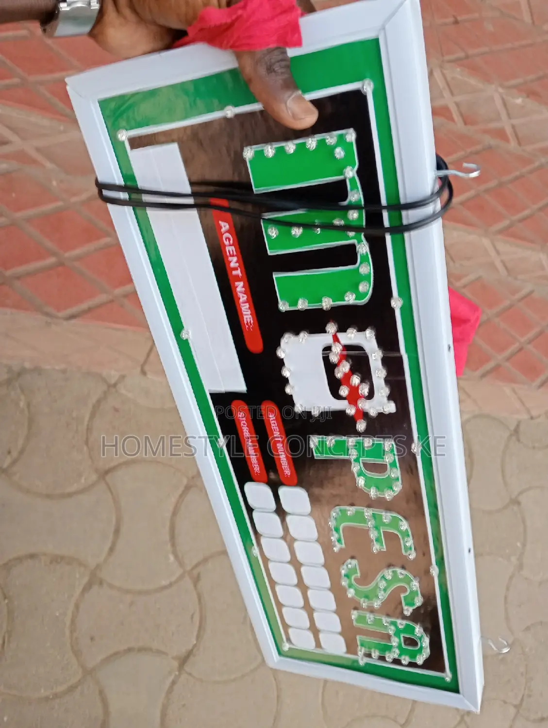 Modern MPESA LED Signage With Lights
