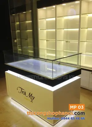 Shop Shelf Display Counters Mobile Jewelry Cosmetics Cases