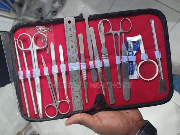 Dissecting Set With Ruler and All Instruments. - main view