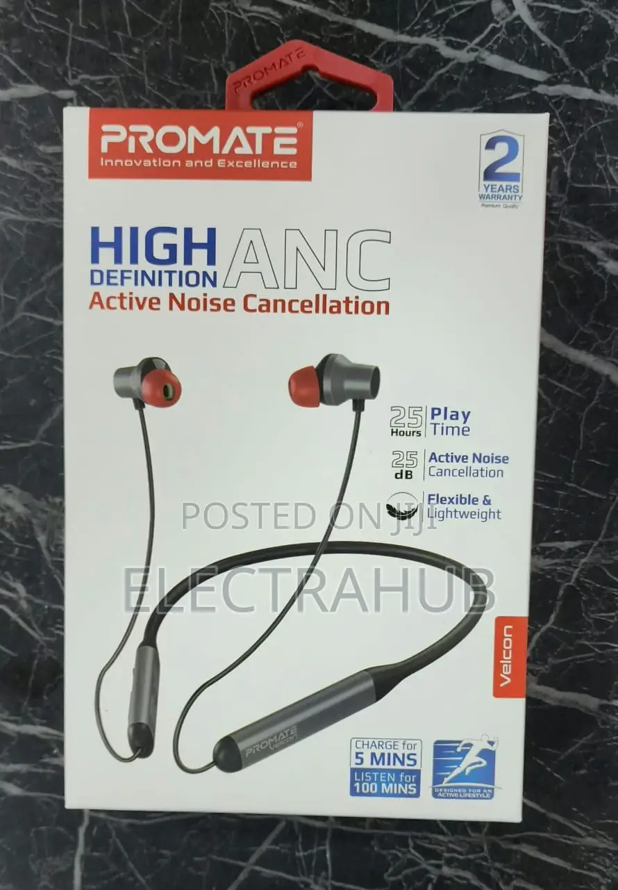 Promate High-Definition ANC Wireless Neckband Earphones