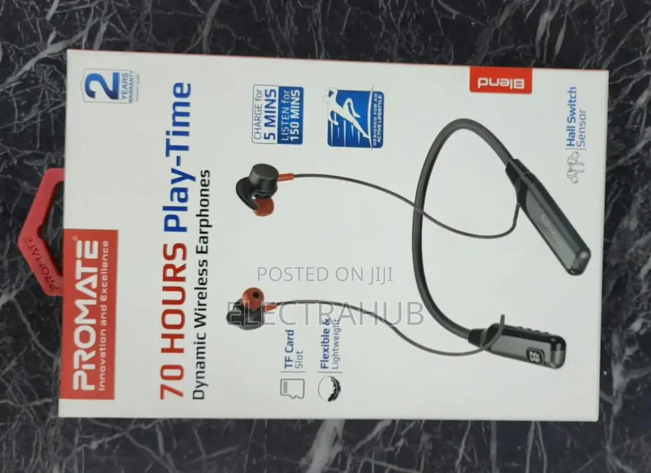 Promate High Definition Wireless Neckband Earphones (BLEND)