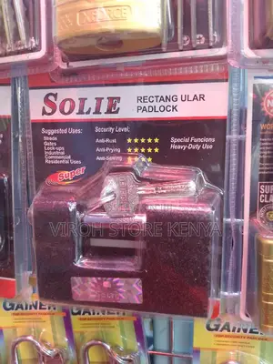 Solit Rectangular Padlock 3 Keys Gate Padlock