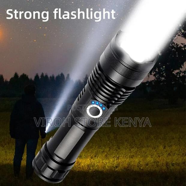 Strong Rechargeable Flashlight Torch