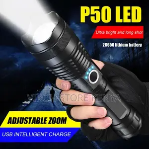 Zooming Rechargeable Flashlight Brightest Torch