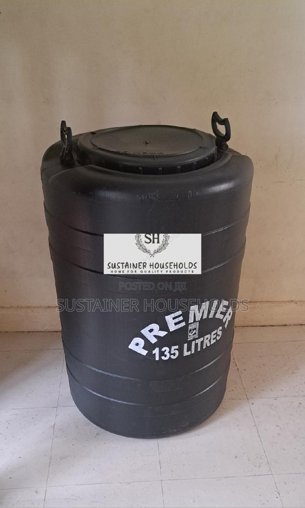 Black 135litres Water Tank - main view