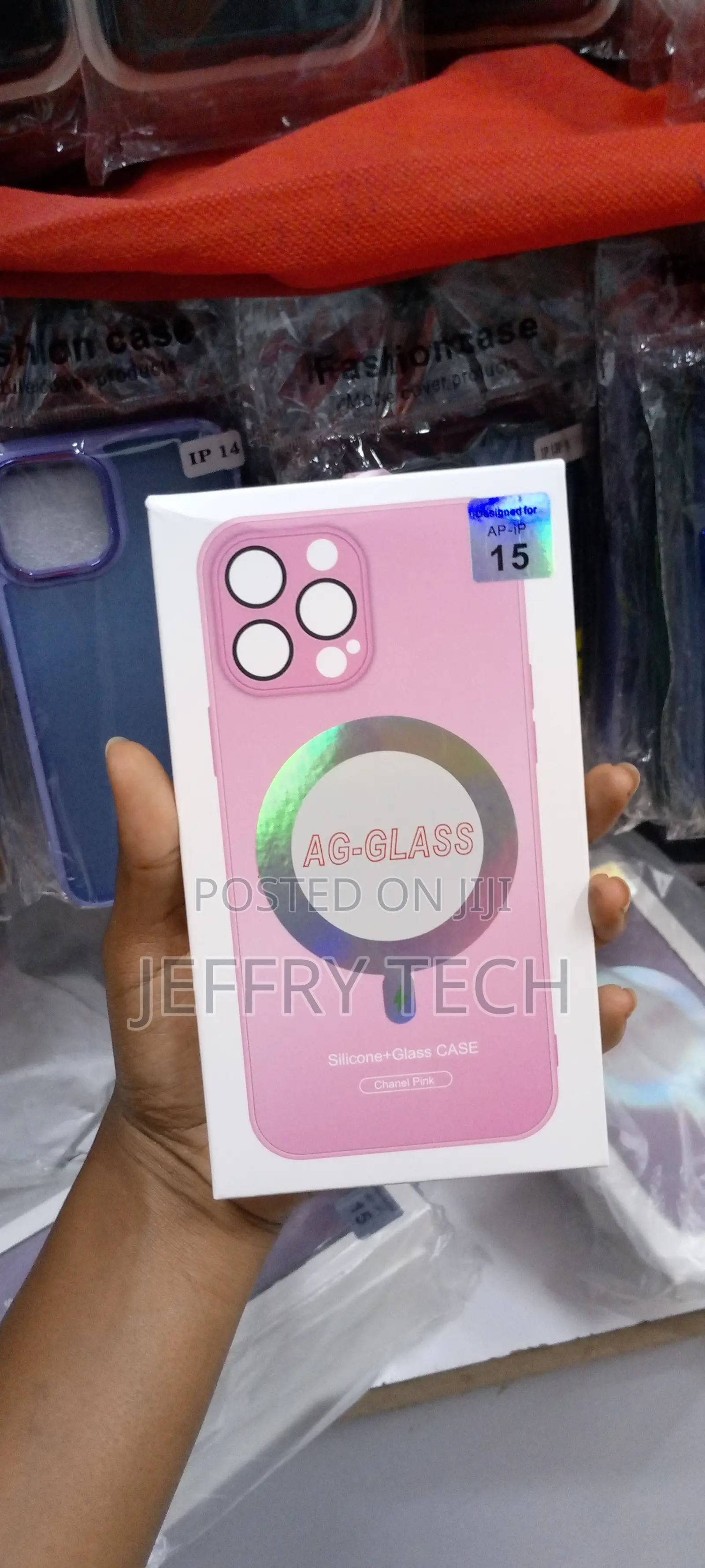 iPhone 15 Pro Case With Magsafe +Silicone+ Glass CASE