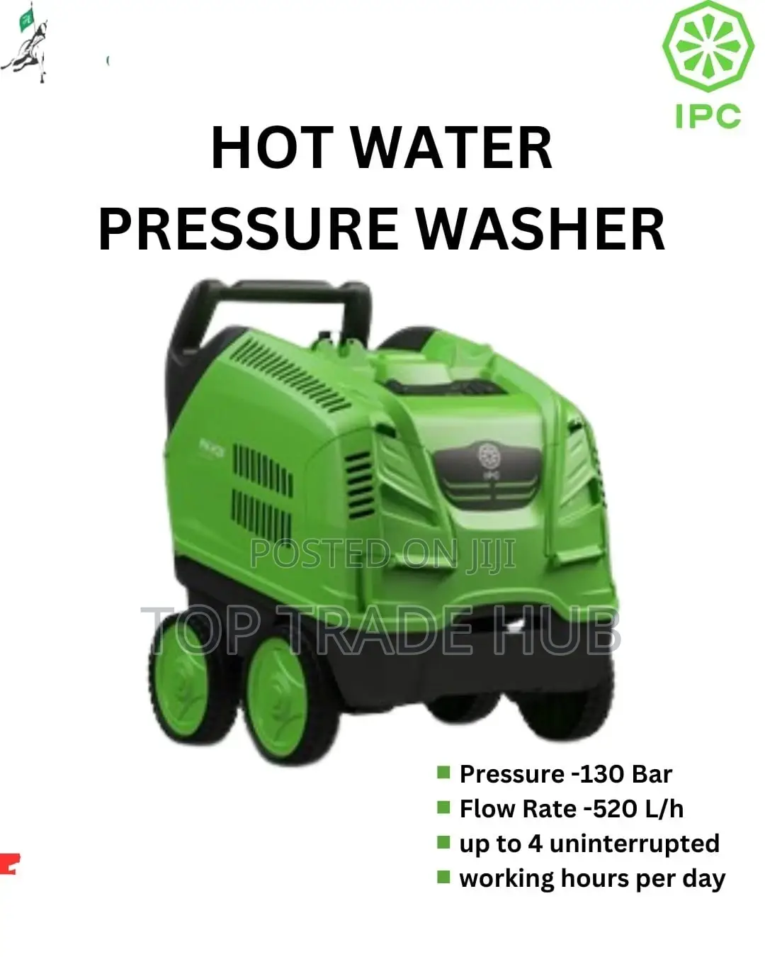 IPC Hot Water Pressure Washer 130 Bar