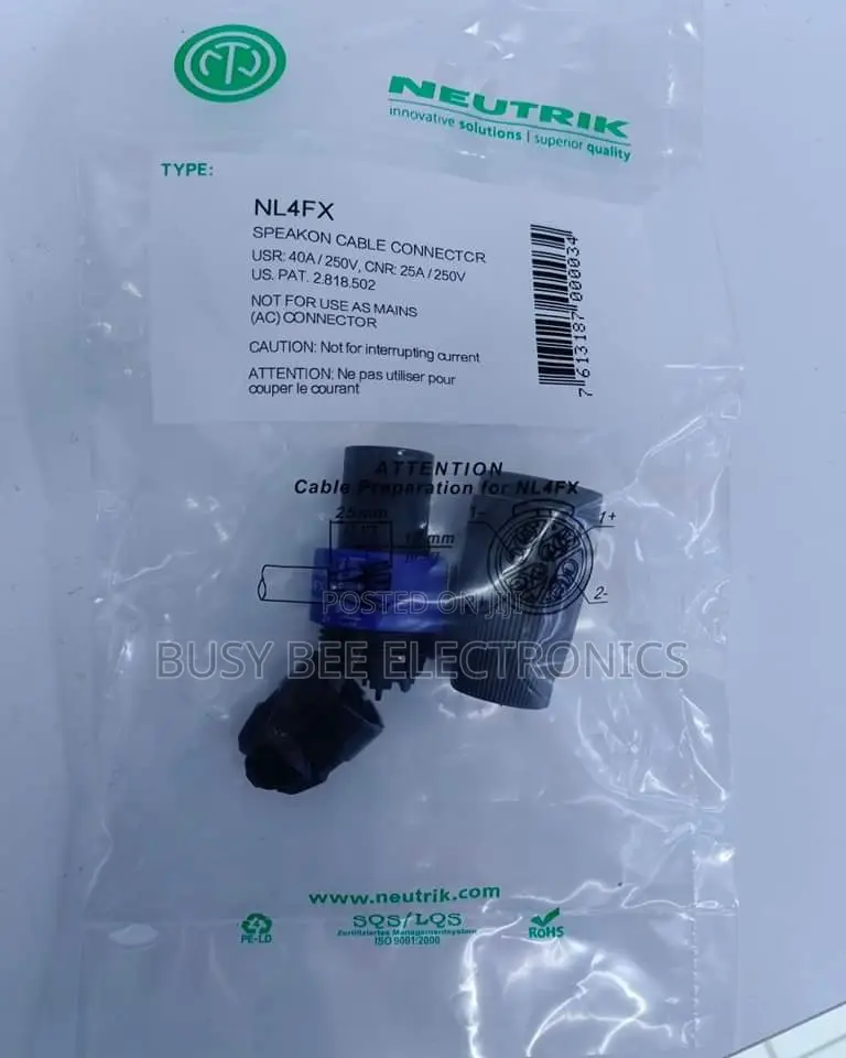 Nl4fx Neutrics Speakon Connectors