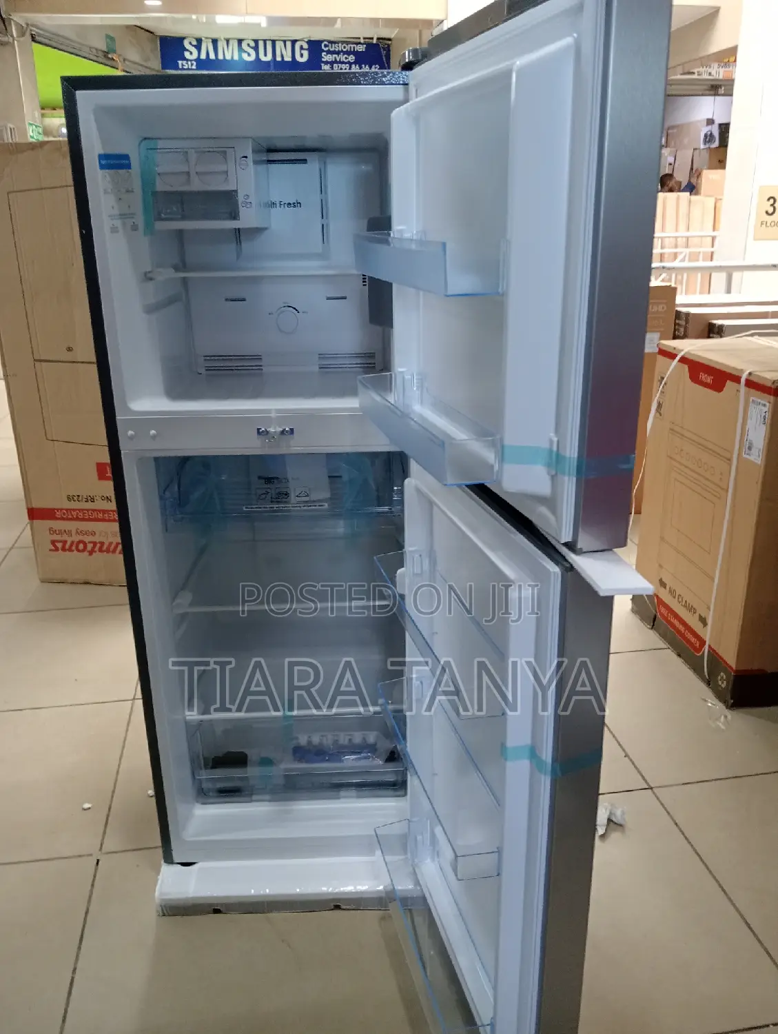 Ramtons RF/239-196 Litres Double Door No Frost Fridge-Silver