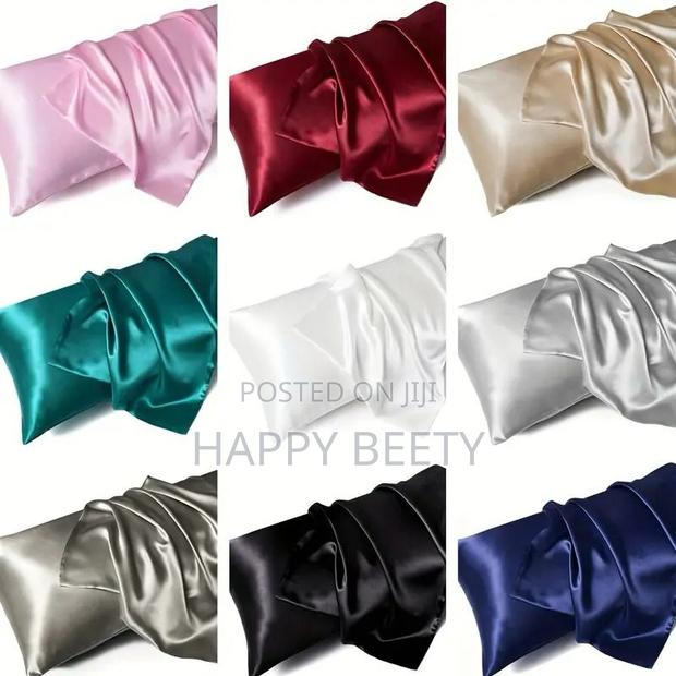 Satin Silk Bed Pillow Cases - thumbnail 2