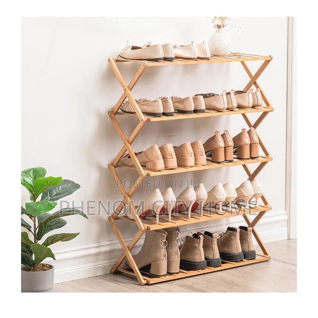 Bamboo Shoe Rack Stand