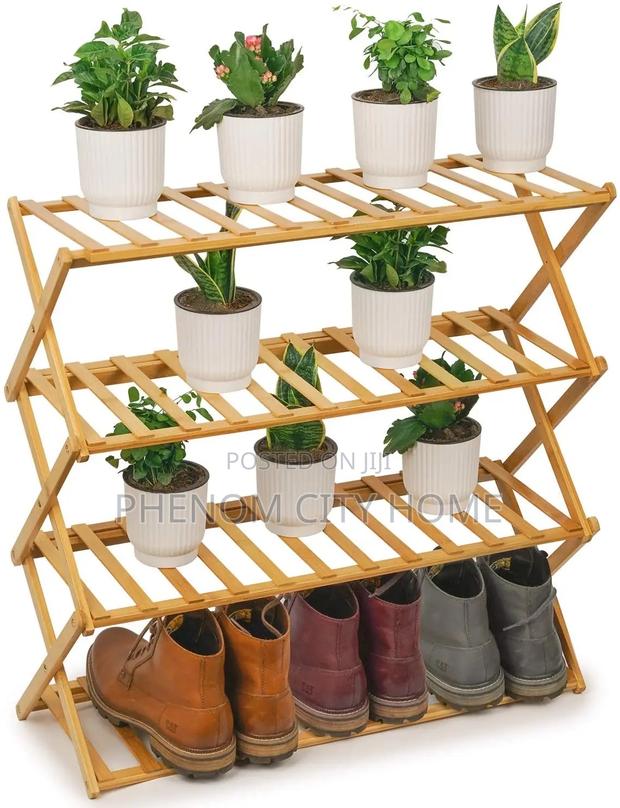 Bamboo Shoe Rack Stand - thumbnail 2