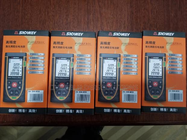 50m Laser Meter With Carry Case and Spirit Level - main view