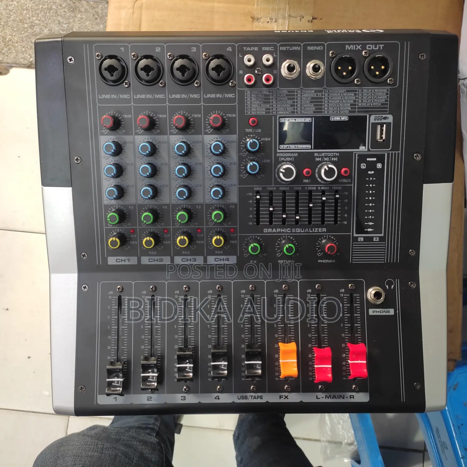 4 Channel Powered Mixer Pro Mixer