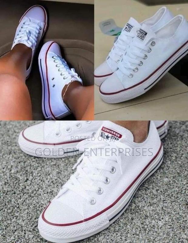 White Low Cut Converse 36-45 - thumbnail 3