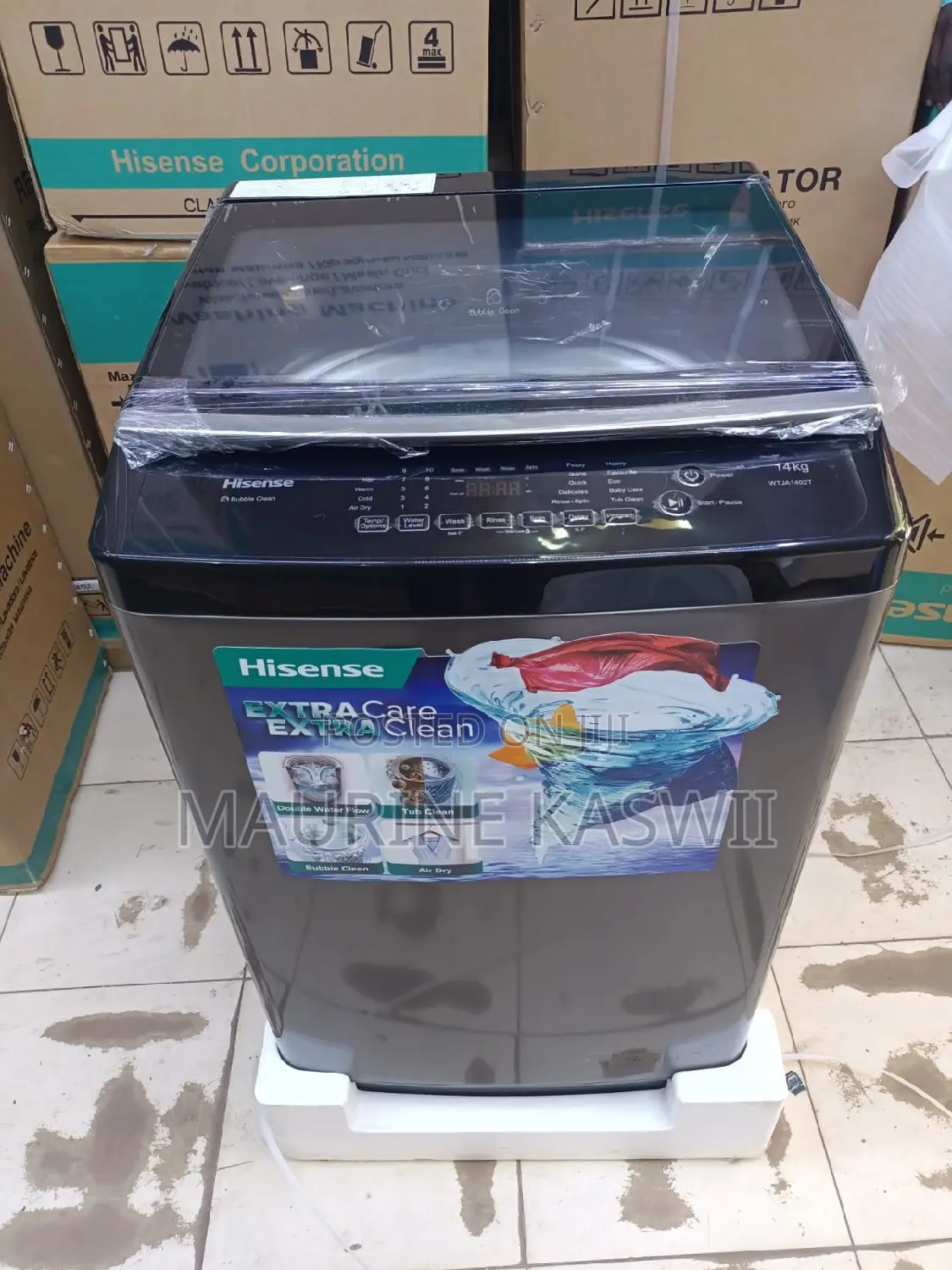 Hisense 14kg Top Load Automatic Washing Machine-Wta1401t