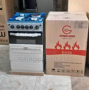 ✓Smart Eurochef 4 Burner Gas Cooker With Gas Oven