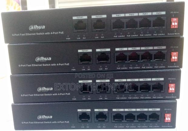 Industrial Poe Switch 4 Port Dahua 100-240v