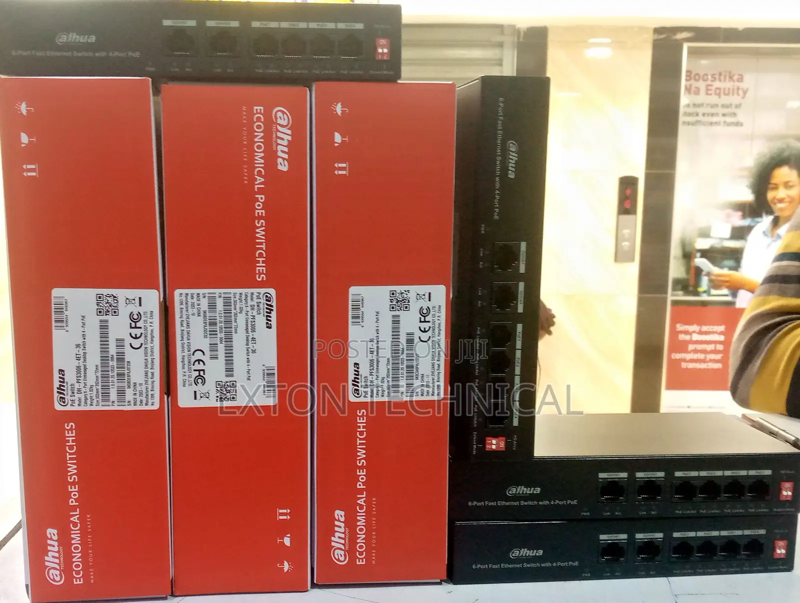 100-240v 6 Port Unmanaged Desktop Switch With 4 Port
