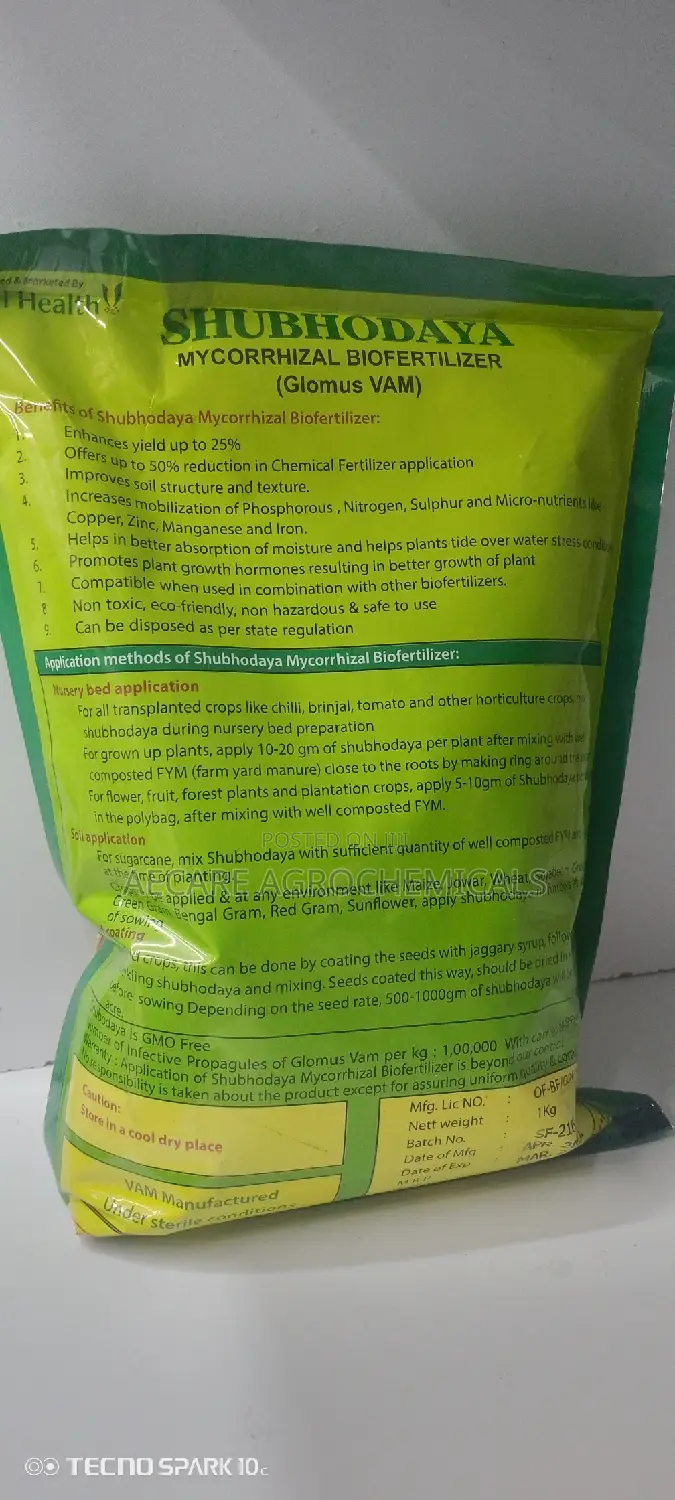 Shubhodaya Mycorrhizal Bio Fertilizer (Glomus Vam) 1kg