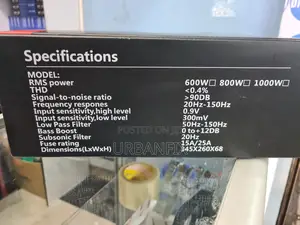 10 Inch Kuerl 600 Watts Underseat Bass Subwoofer