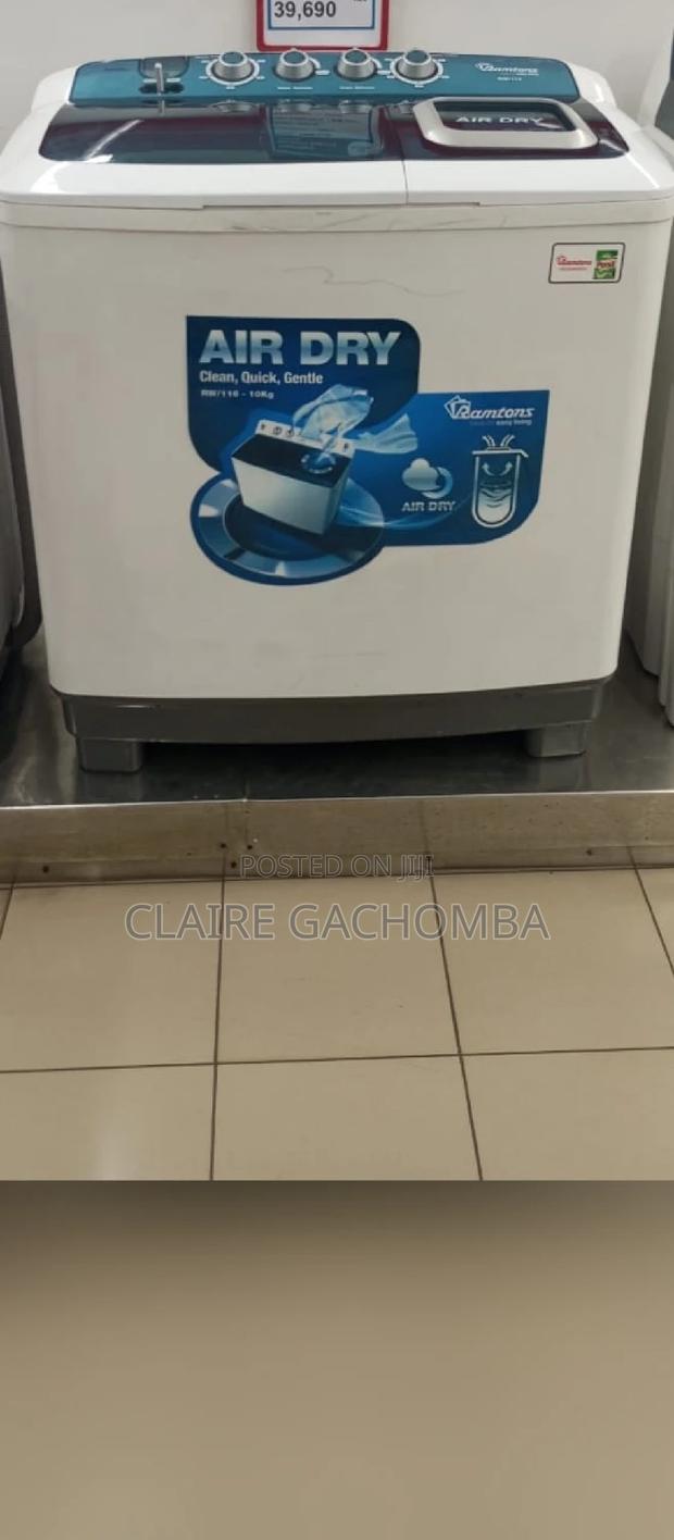 10kgs Ramtons RM/116 Twin Tub Top Load Washing Machine 