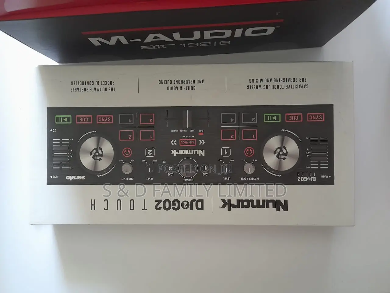 Numark DJ2GO2 Touch Compact 2 Deck USB DJ Controller