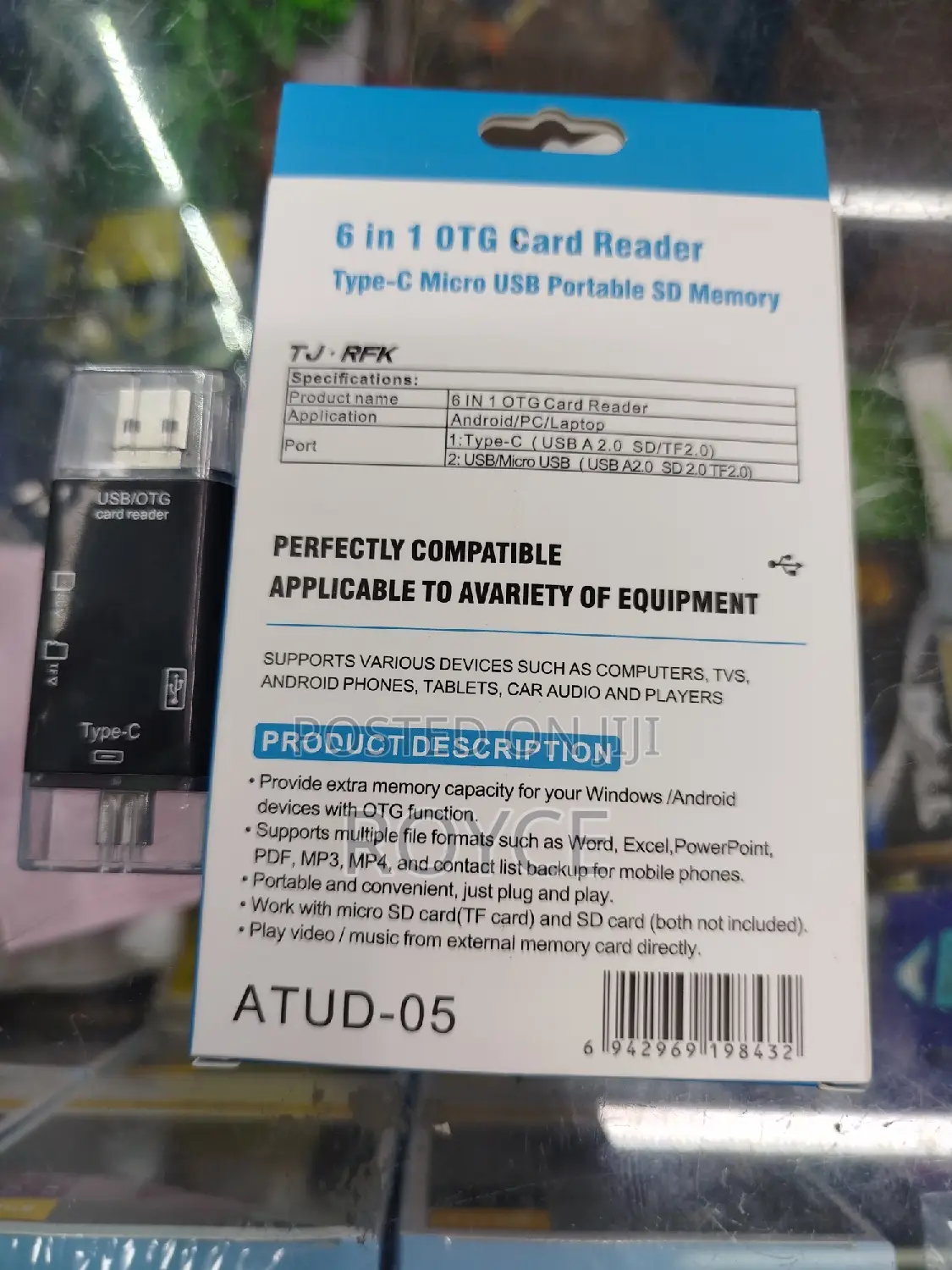 6 in 1 OTG Card Reader