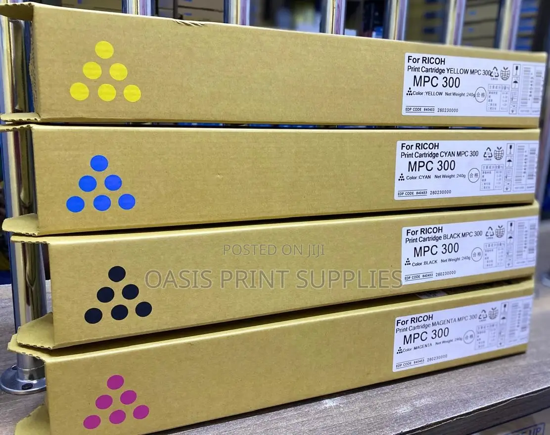 MPC 300 Black, Yellow, Cyan Magenta Original Toner