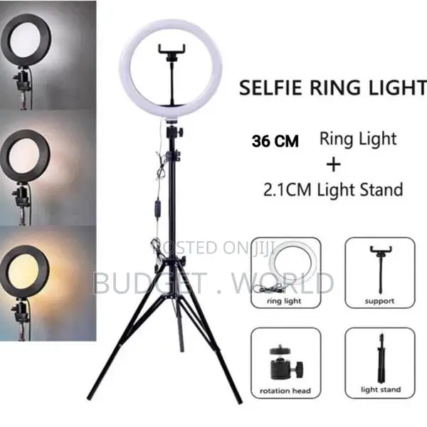 14 Inch / 36cm Lamp -Ring Light With 2.1M Tripod Stand