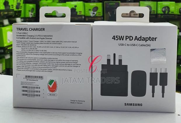 Samsung 45W *Super Fast Charger* With 5A Type C to Type C