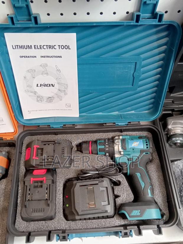 Lithium Ion Electric Drill, Cordless - main view