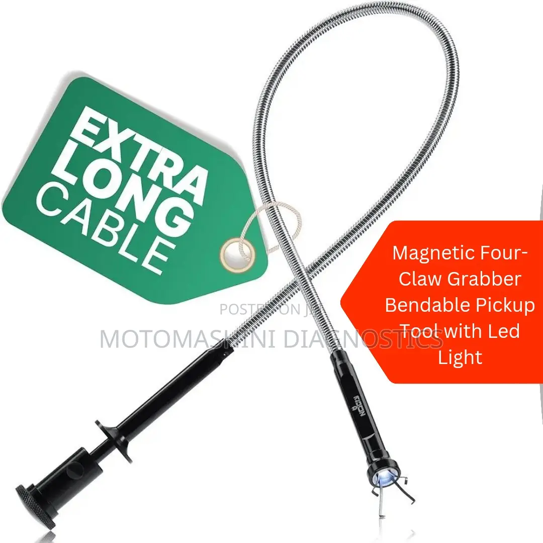 Magnetic Four-Claw Grabber Bendable Pickup Tool