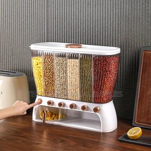 Acrylic Partitioned Rice/Cereal Dispenser - thumbnail 2