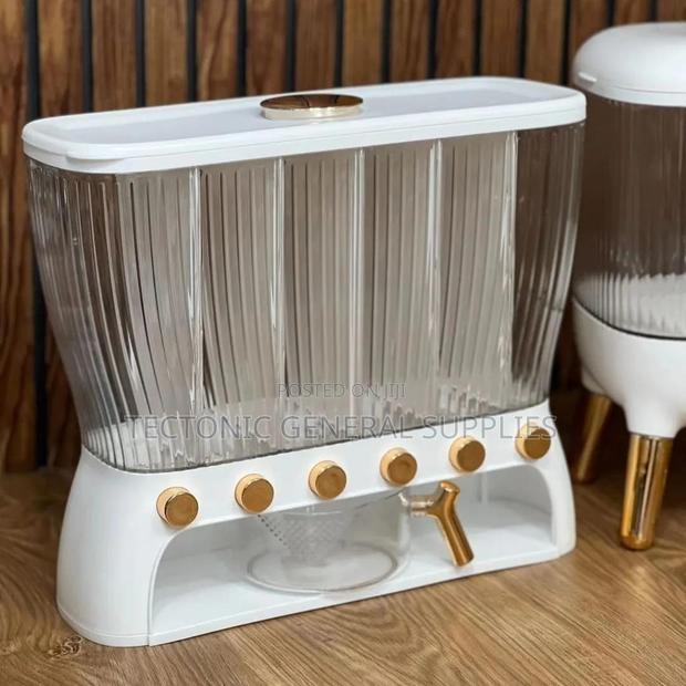 Acrylic Partitioned Rice/Cereal Dispenser - thumbnail 3