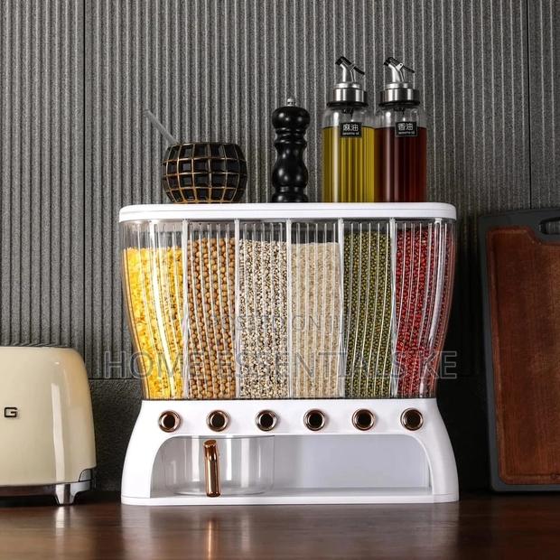 Acrylic Partitioned Rice/Cereal Dispenser - thumbnail 5