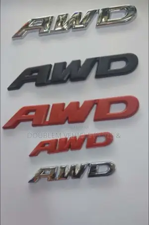 AWD (All Wheel Drive) Emblems /Logos Assorted Colours