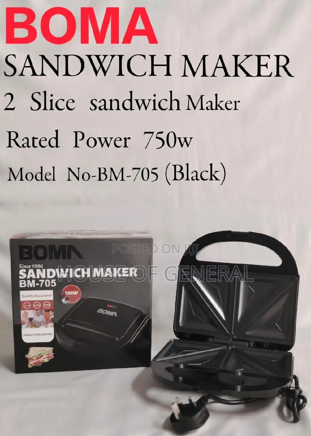 2 Boma Slice Sandwich Maker