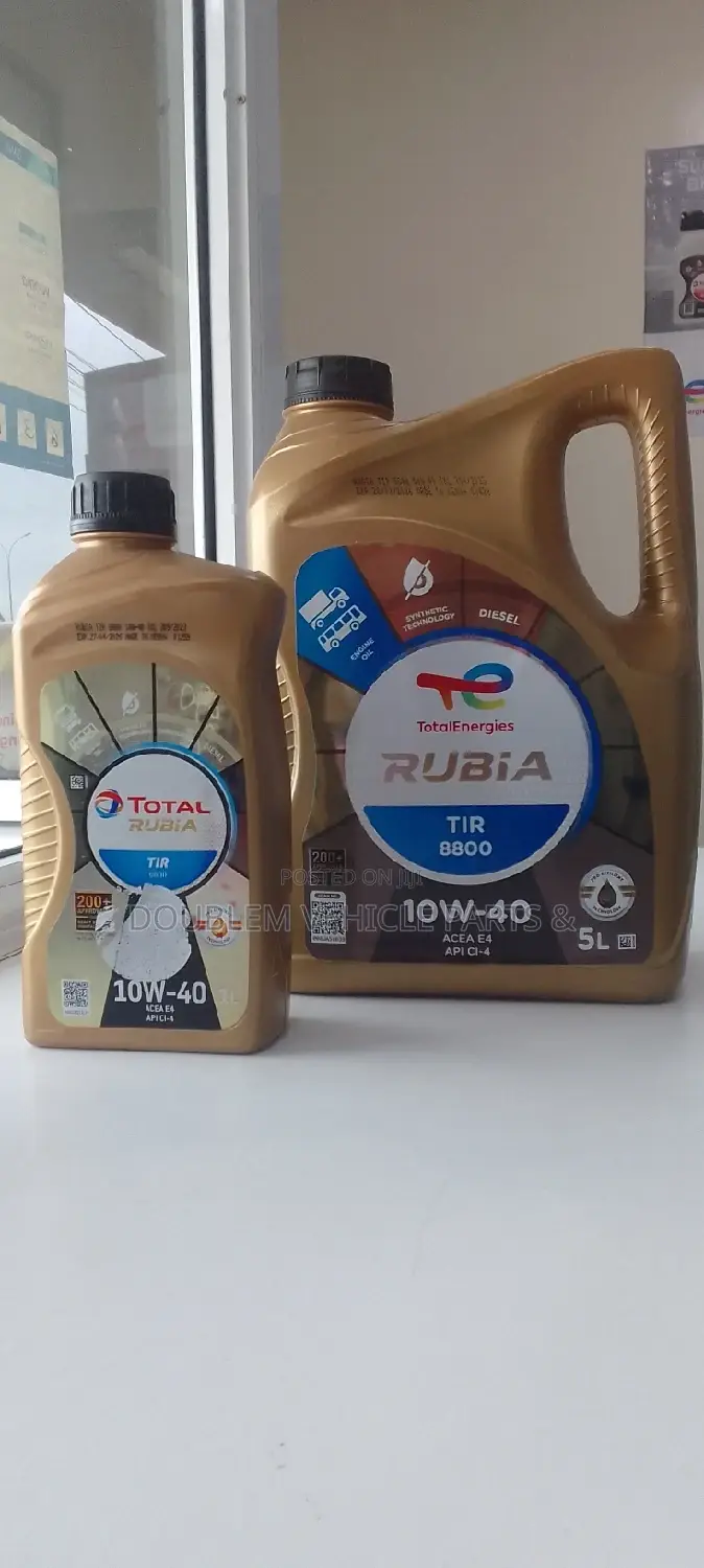 Diesel Engine Oil Total Rubia 10w-40 TIR 8800 5L,5 Litres