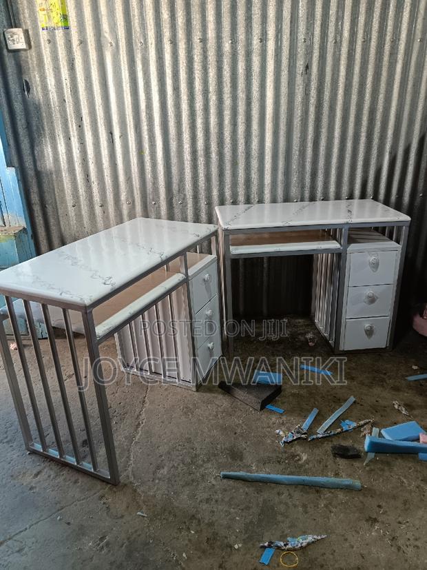 Manicure Table, Marble Tops With Drawers - thumbnail 3