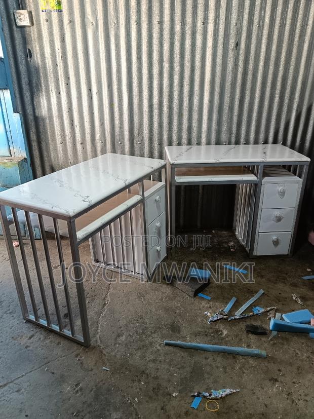 Manicure Table, Marble Tops With Drawers - thumbnail 6